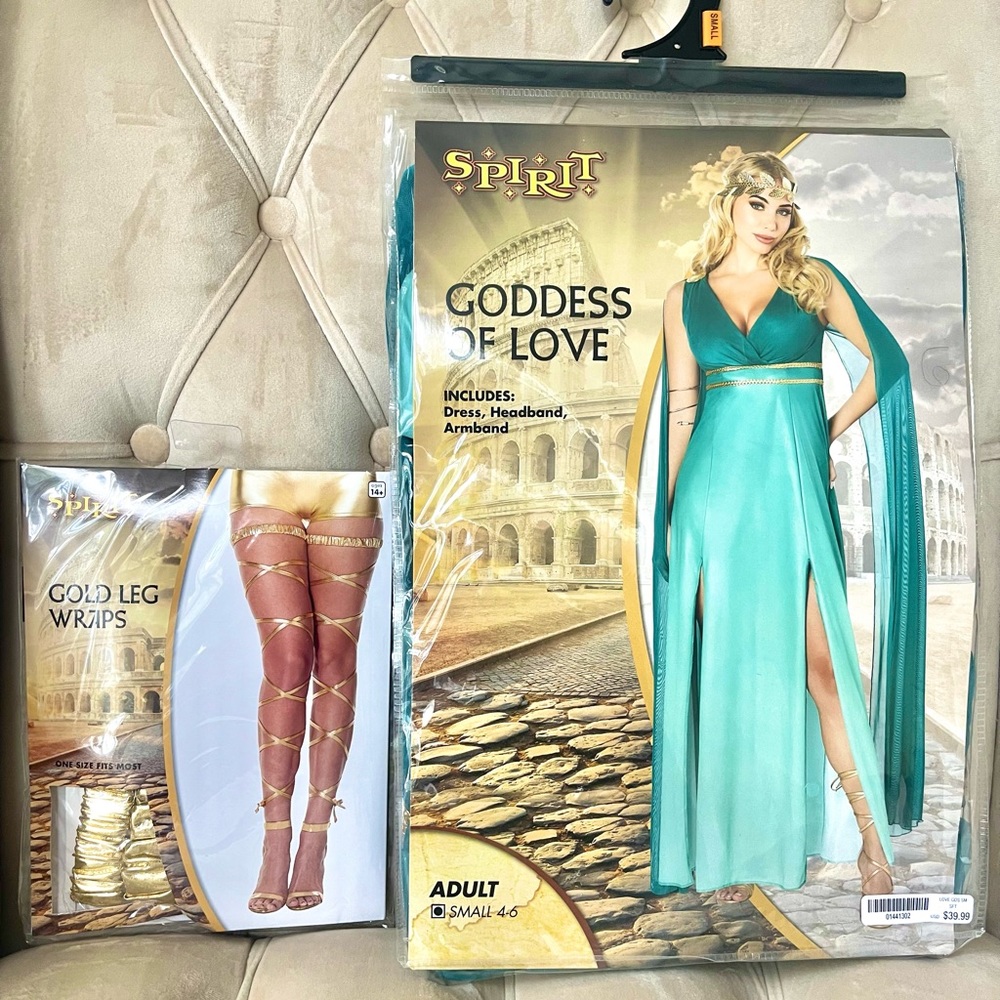 Aphrodite: Goddess of Love Women’s Costume and Accessories (Small 4-6)